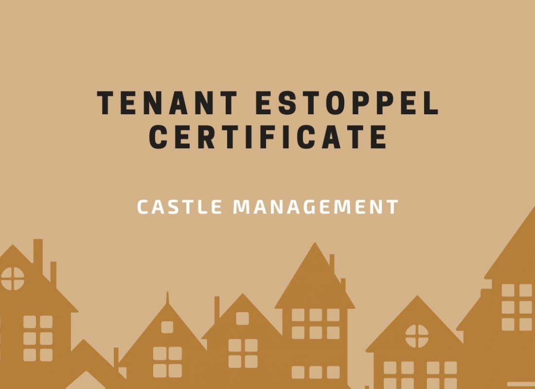Tenant Estoppel Certificate