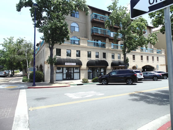 Exterior of an apartment building